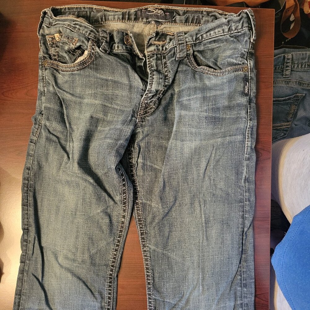 Men's Silver Zac Jeans 34x36